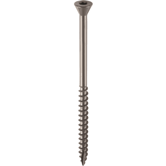 Terassiruuvi Brücke 4,8 x 90 mm, Ruspert, ruskea, 100 kpl