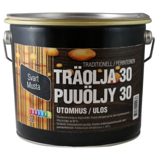 Puuöljy 30 3 l musta