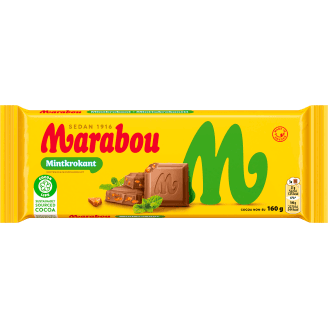 Suklaalevy Marabou 160 g Mintkrokant