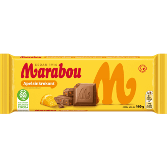 Suklaalevy Marabou 160 g Apelsinkrokant -39%