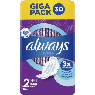 Terveysside Always 30 kpl Ultra Long 2