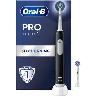 Sähköhammasharja Oral-B Pro 1, musta + 1 extra-vaihtoharja