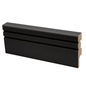 Jalkalista Maler Jana 15 x 58 x 2750 mm MDF Musta