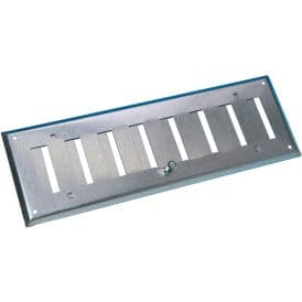 Vapaavirtaussäleikkö FläktGroup HSO 400 x 100 Teräs