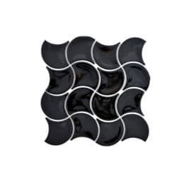 Mosaiikki Wave Musta