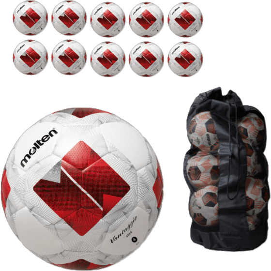 MOLTEN Fotboll 1000 4 + Bollsäck