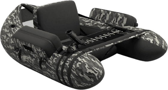 NORTHIX Inflatable Fishing Float Tube With Adjustable Backrest, 135x109x54 Cm