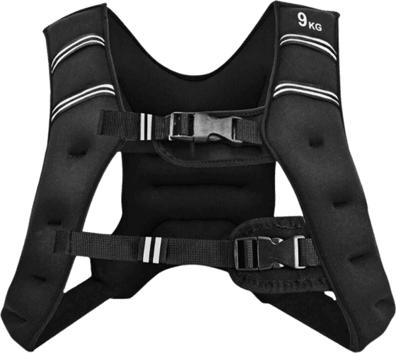 NORTHIX Weighted Training Vest, 9kg, Adjustable, Reflective Straps
