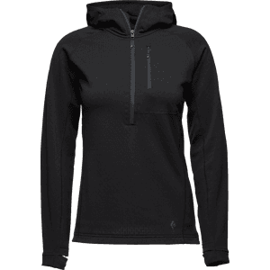 Black Diamond Coefficient 1\/4-Zip Fleece Hoody Womens