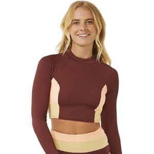 Rip Curl Block Party Spliced Crop Long Sleeve Womens