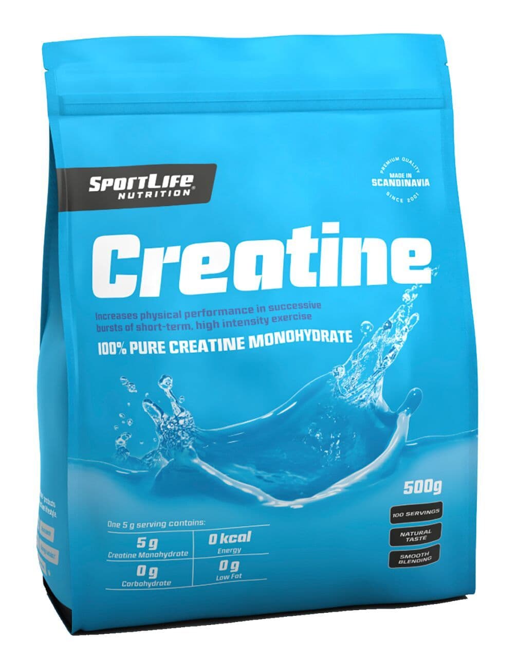 SportLife Nutrition Creatine 500g Kreatiinimonohydraatti