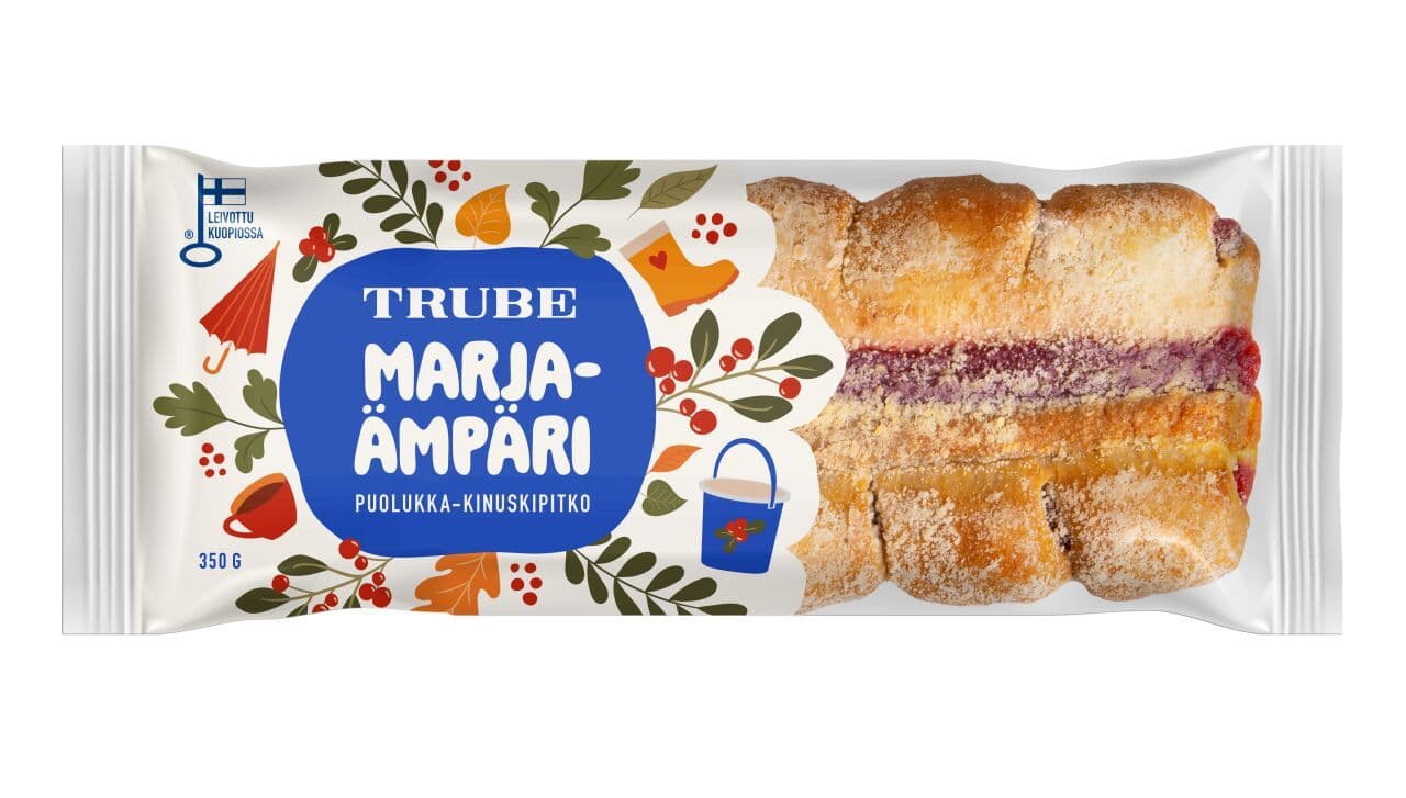 Trube Marjaämpäri Puolukka-kinuskihillopitko 350 g puolukka-kinuskitäy