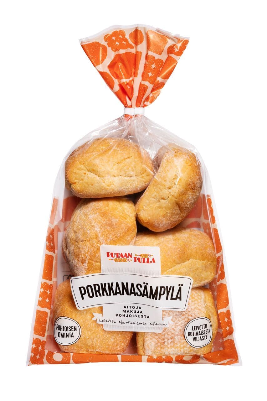 PutaanPulla Porkkanasämpylä 350g porkkanasämpylä