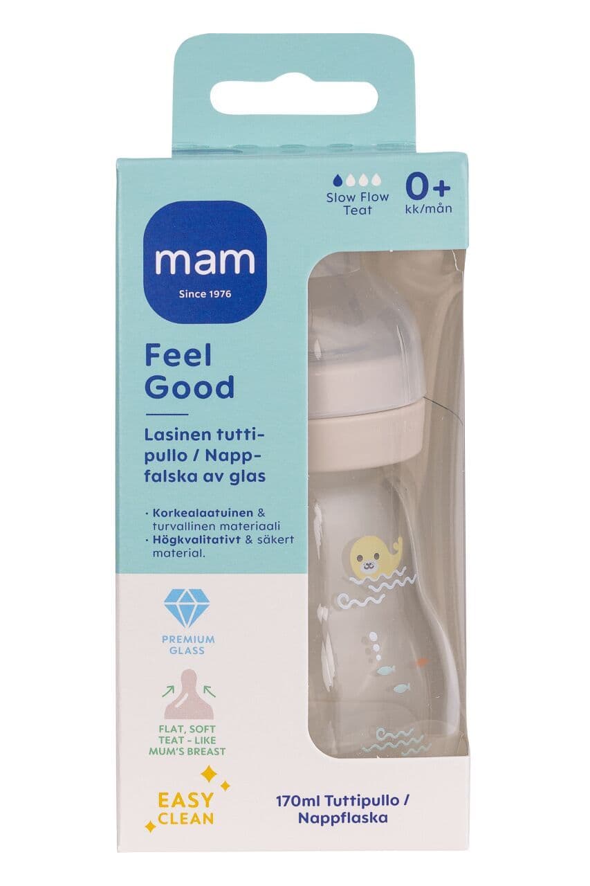 MAM Feel Good lasinen tuttipullo 170 ml