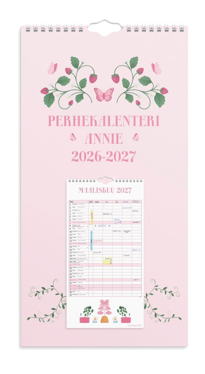 Perhekalenteri Annie 26/27