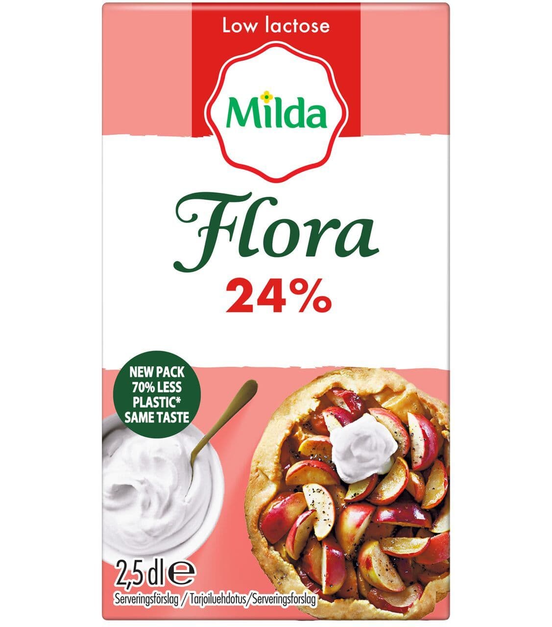Flora by Milda Vispi 24% vähälaktoosinen 2,5dl