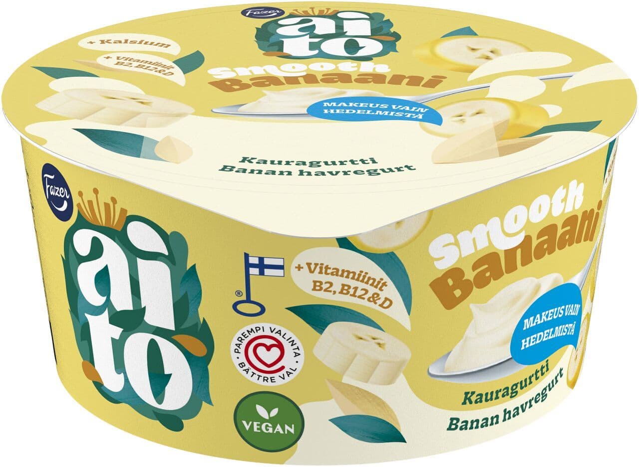 Fazer Aito Kauragurtti Banaani 130 g, makeus hedelmistä
