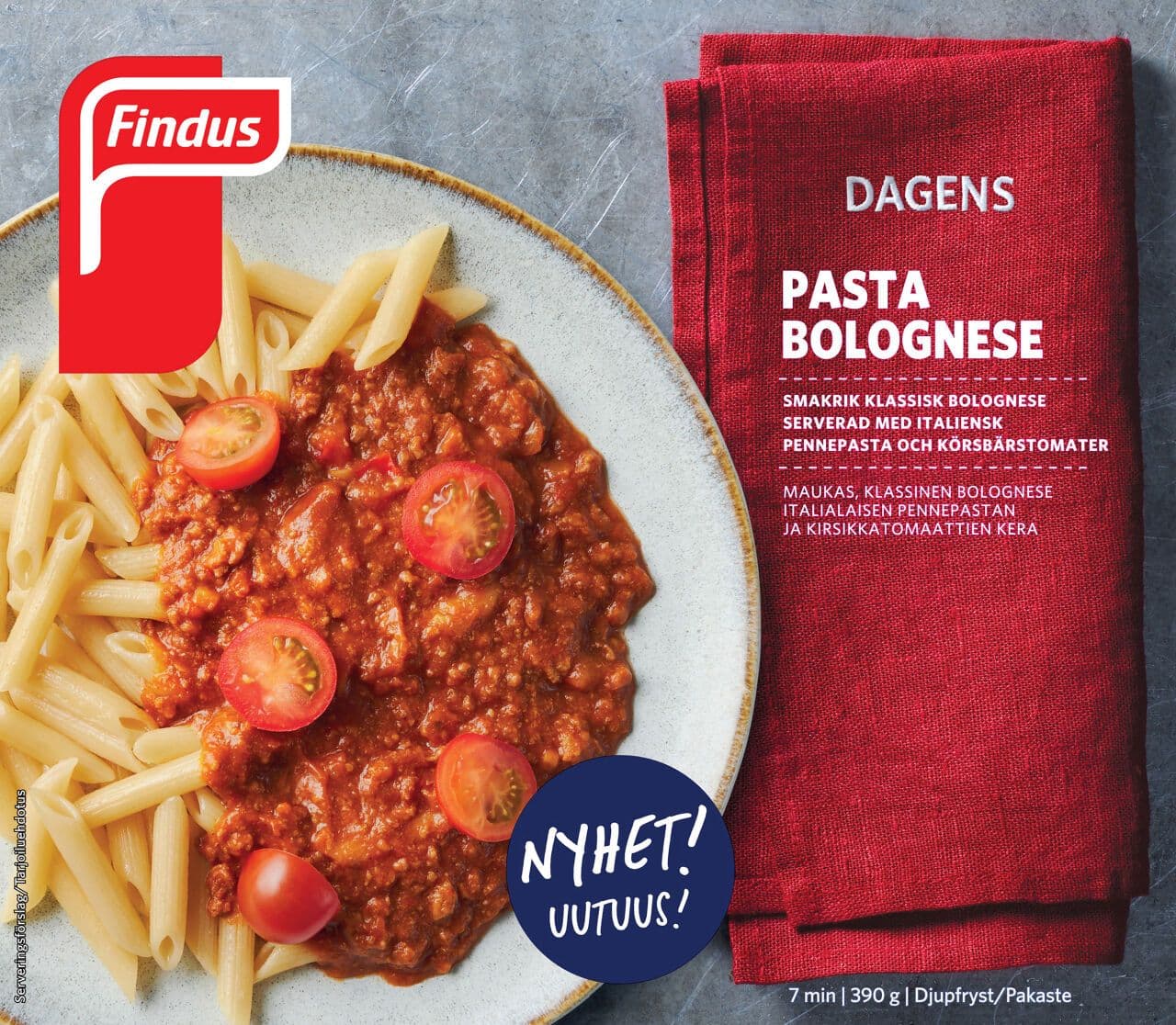 Dagens Pasta Bolognese 390g, pakaste
