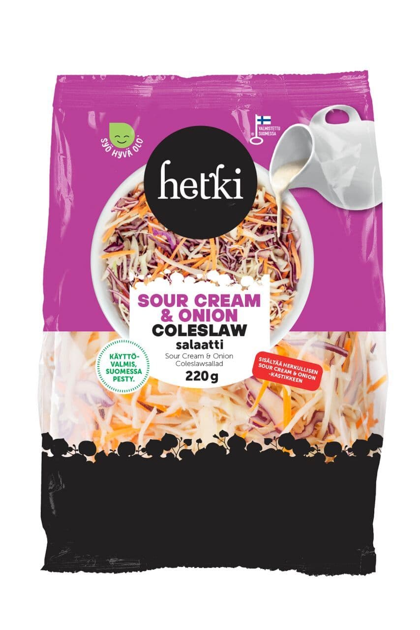 Fresh Hetki Coleslaw Sour Cream & Onion 220g