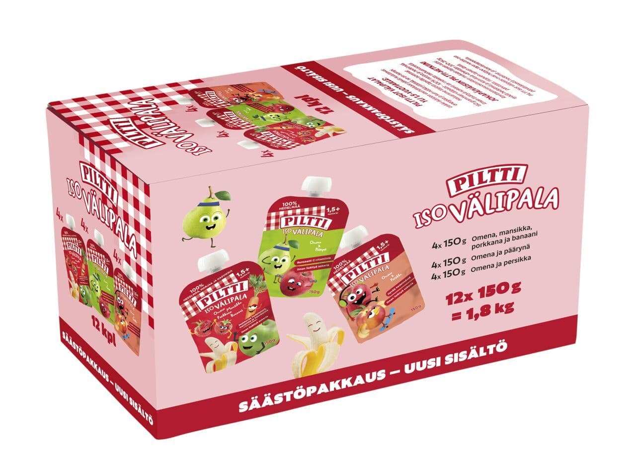 PILTTI 12x150g Iso välipala Säästöpakkaus 1,5+v annospussi