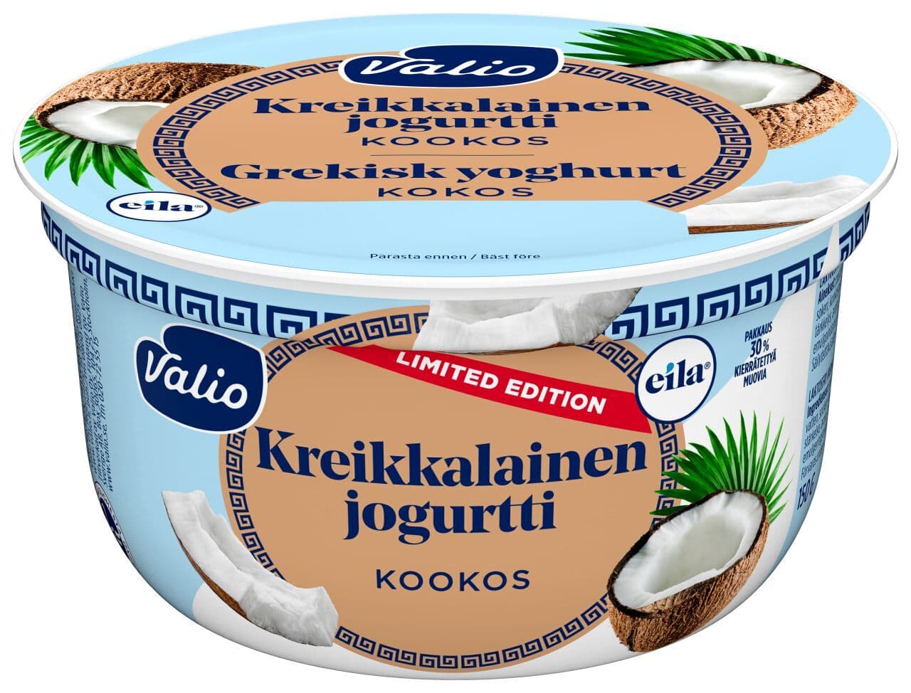 Valio kreikkalainen jogurtti kookos kausimaku laktoositon 150 g