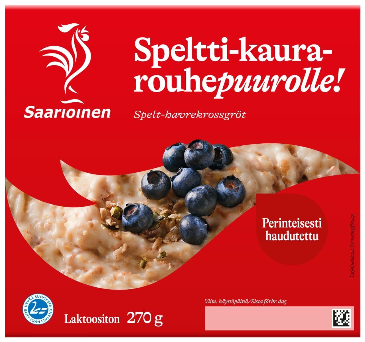 Saarioinen Speltti-kaurarouhepuuro 270g