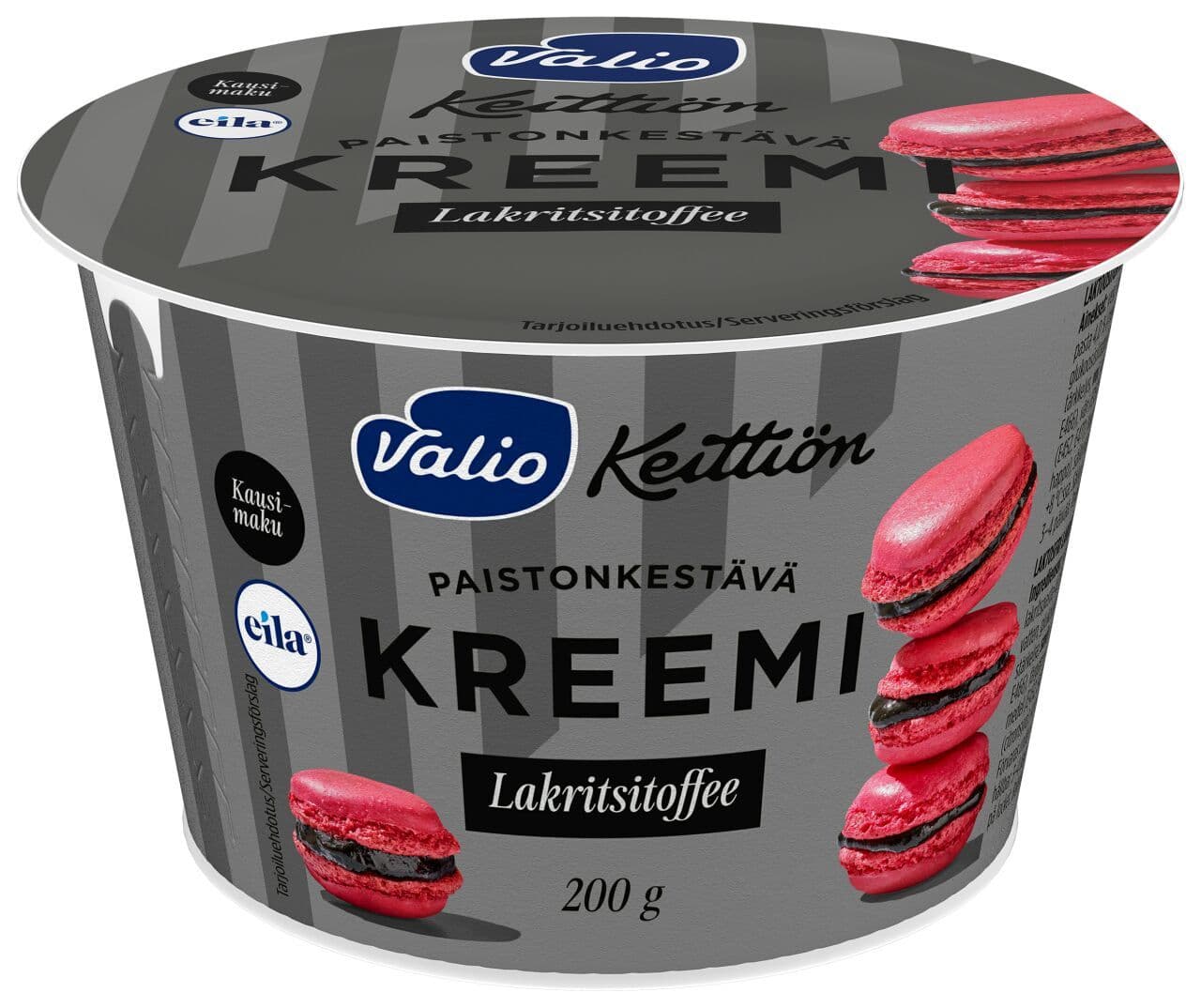 Valio Keittiön lakritsitoffeekreemi laktoositon 200 g