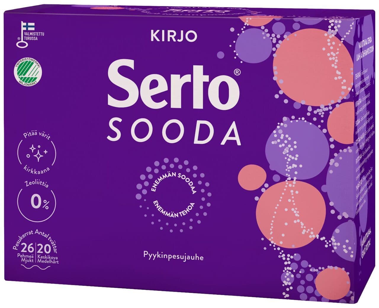 Serto Sooda Kirjo pyykinpesujauhe 890 g