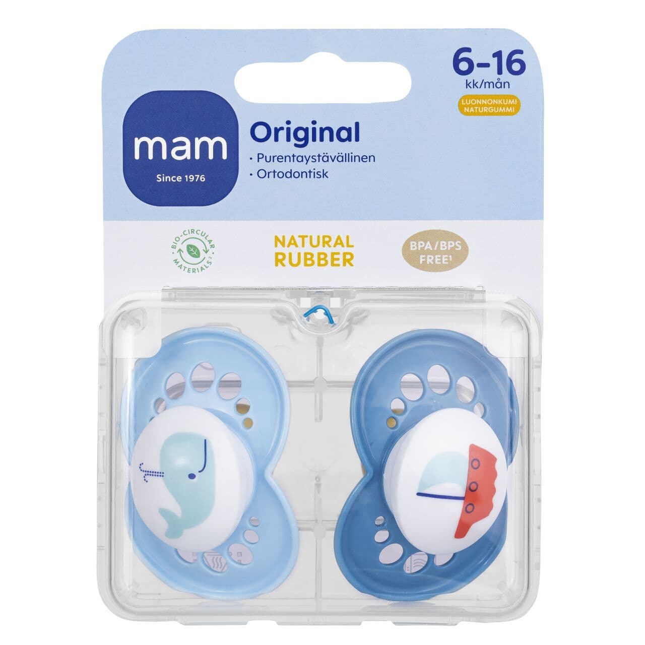 MAM Original 6-16kk luonnonkumi 2kpl tutti