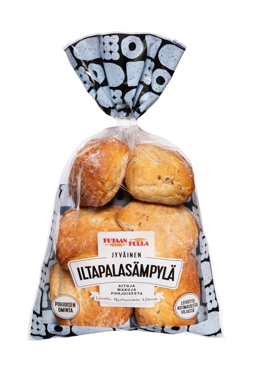 PutaanPulla Jyväinen Iltapalasämpylä 320g jyväsämpylä