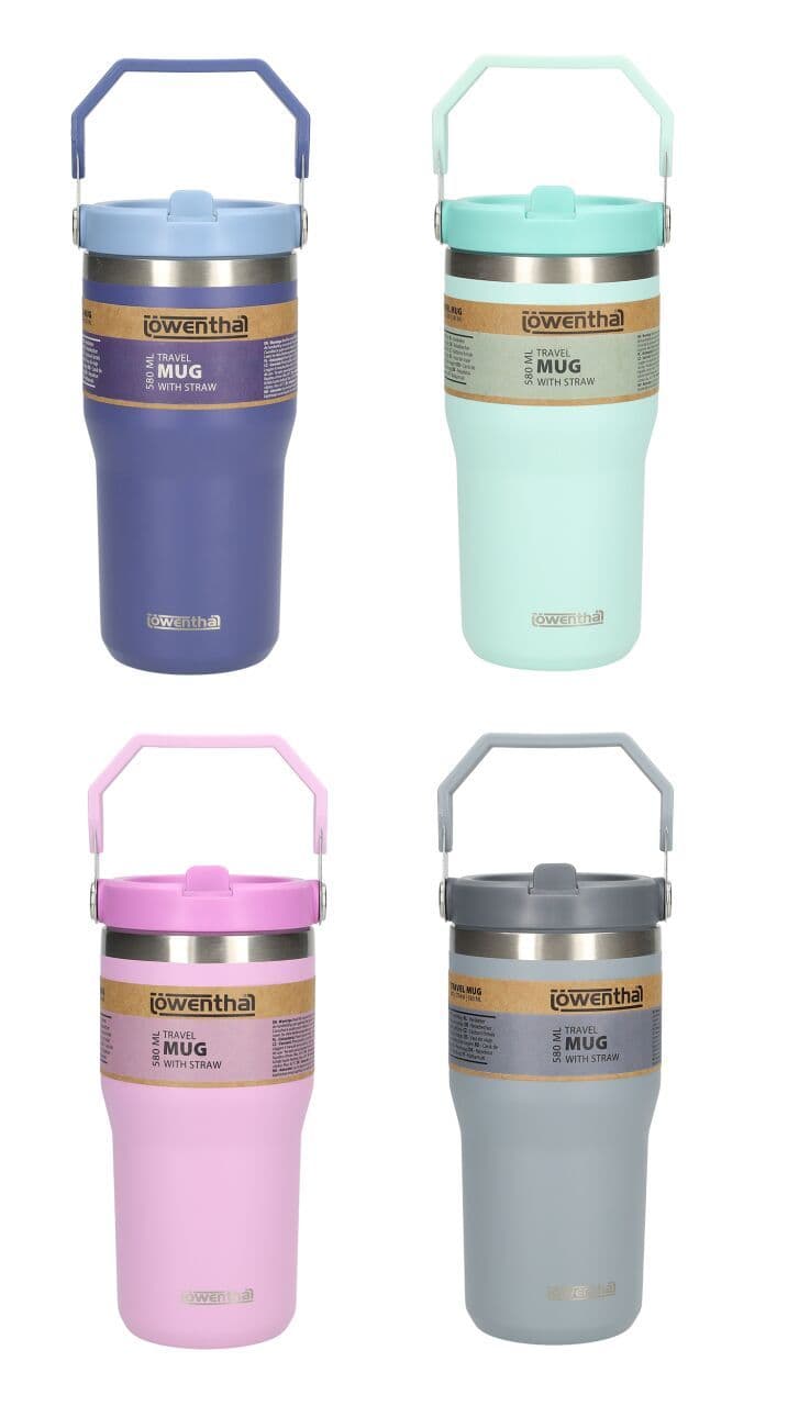 Termosmuki 580 ml kahvalla, lajitelma