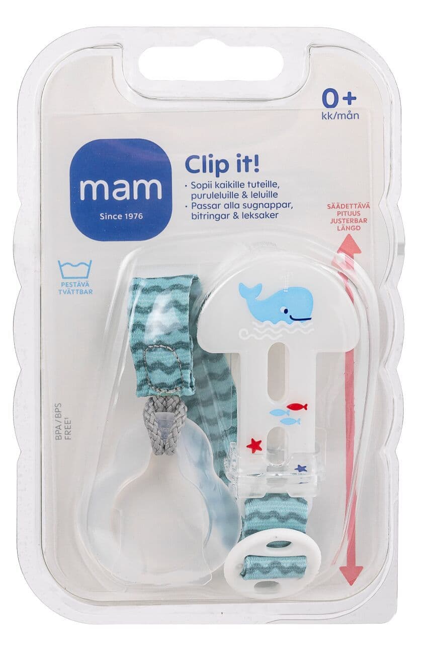 MAM Clip it! säädettävä tuttinauha