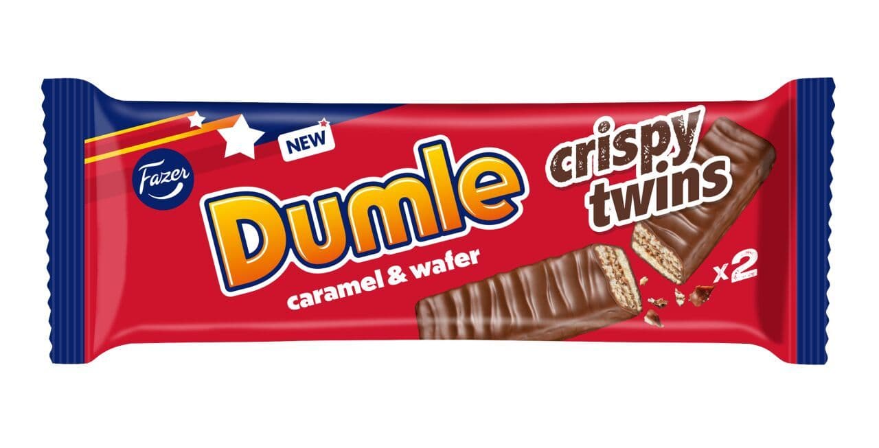 Fazer Dumle crispy twins suklaapatukka 40g