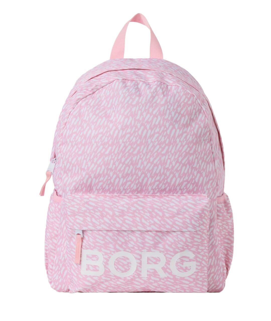 Reppu, pinkki/valkoinen