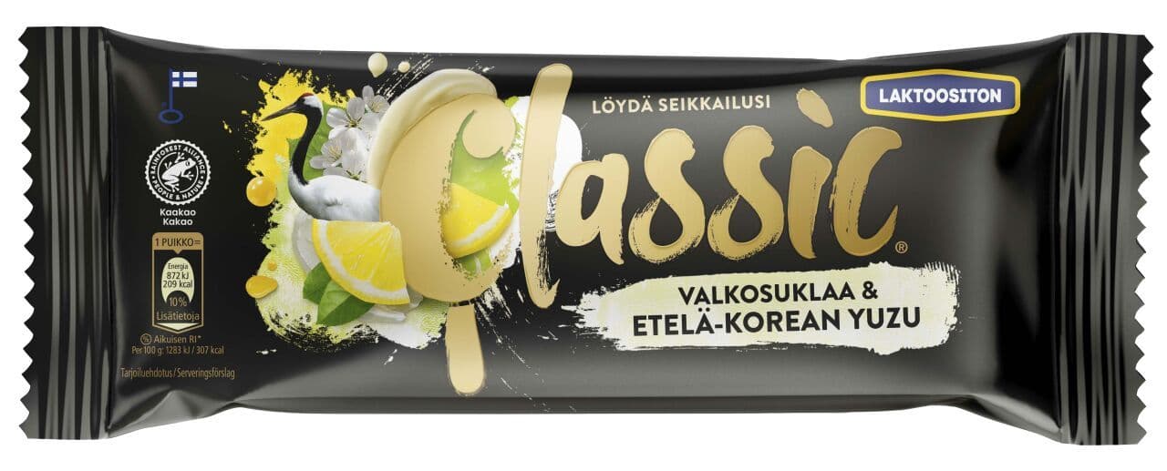 Valkosuklaa & Etelä-Korean Yuzu kermajäätelöpuikko 68g/90ml