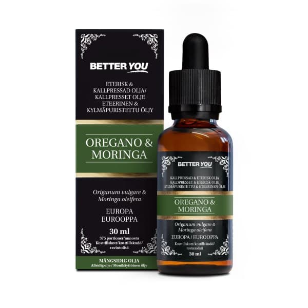Better You Eteerinen Öljy Oregano ja Moringa, 30 ml