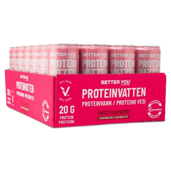 Better You Proteiinivesi Elektrolyyteillä, Sweet Raspberry, 24 kpl