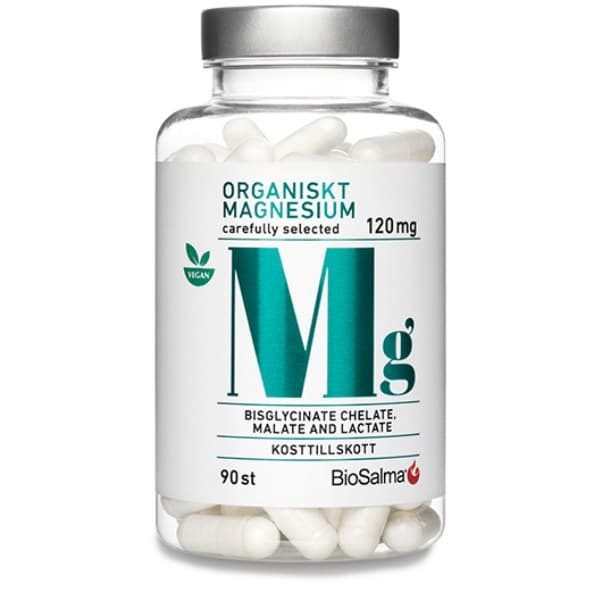 BioSalma Orgaaninen Magnesium 120 mg , 90 kapselia