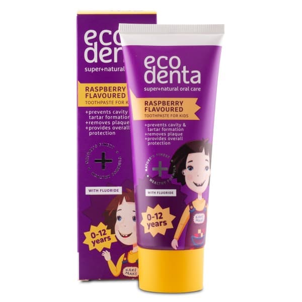 Ecodenta Green Line Toothpaste For Kids, Vadelma, 75 ml