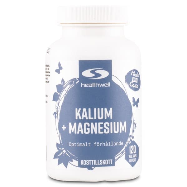 Healthwell Kalium+Magnesium, 120 kapselia