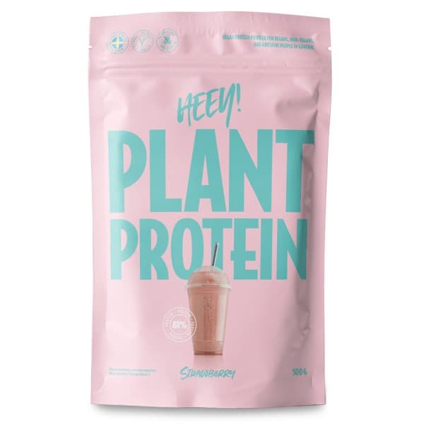 HEEY Vegaaninen Proteiinijauhe, Mansikka, 500 g