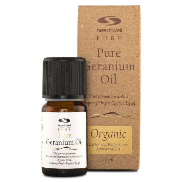 Healthwell PURE Geraniumöljy EKO, 10 ml