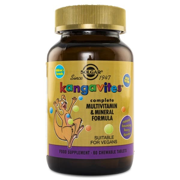 Solgar Kangavites Lasten Monivitamiini, Bouncing Berry, 60 tablettia