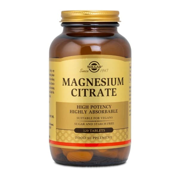 Solgar Magnesiumsitraatti, 120 tablettia