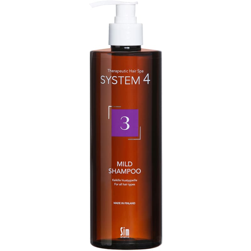 SIM System4 - Mild Shampoo 3 - Hiuspohjan hyvinvointiin - 500 ml