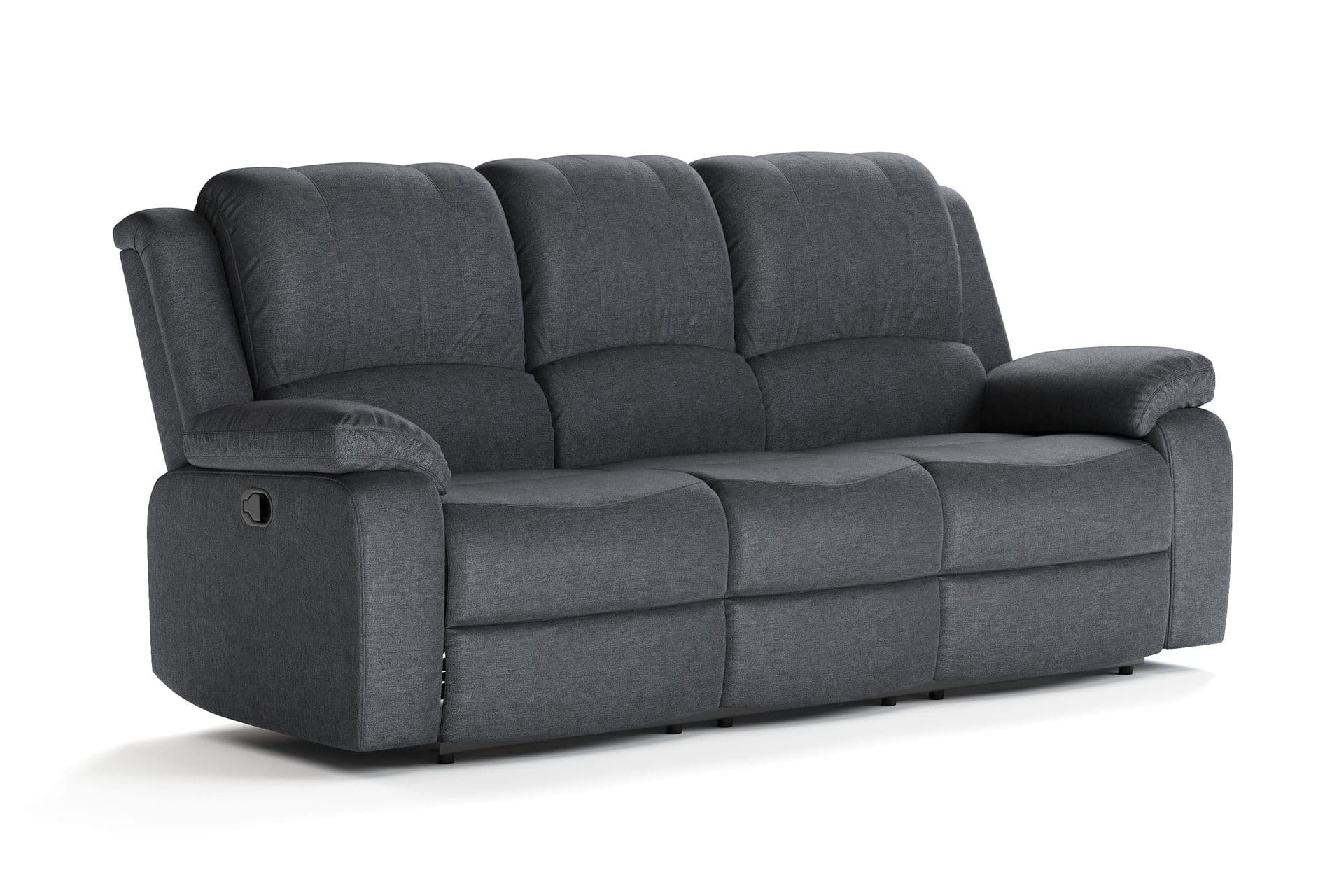 Norbo Recliner-sohva - Kallistettava sohva 3-istuttava - Kotiteatterisohva kangasta