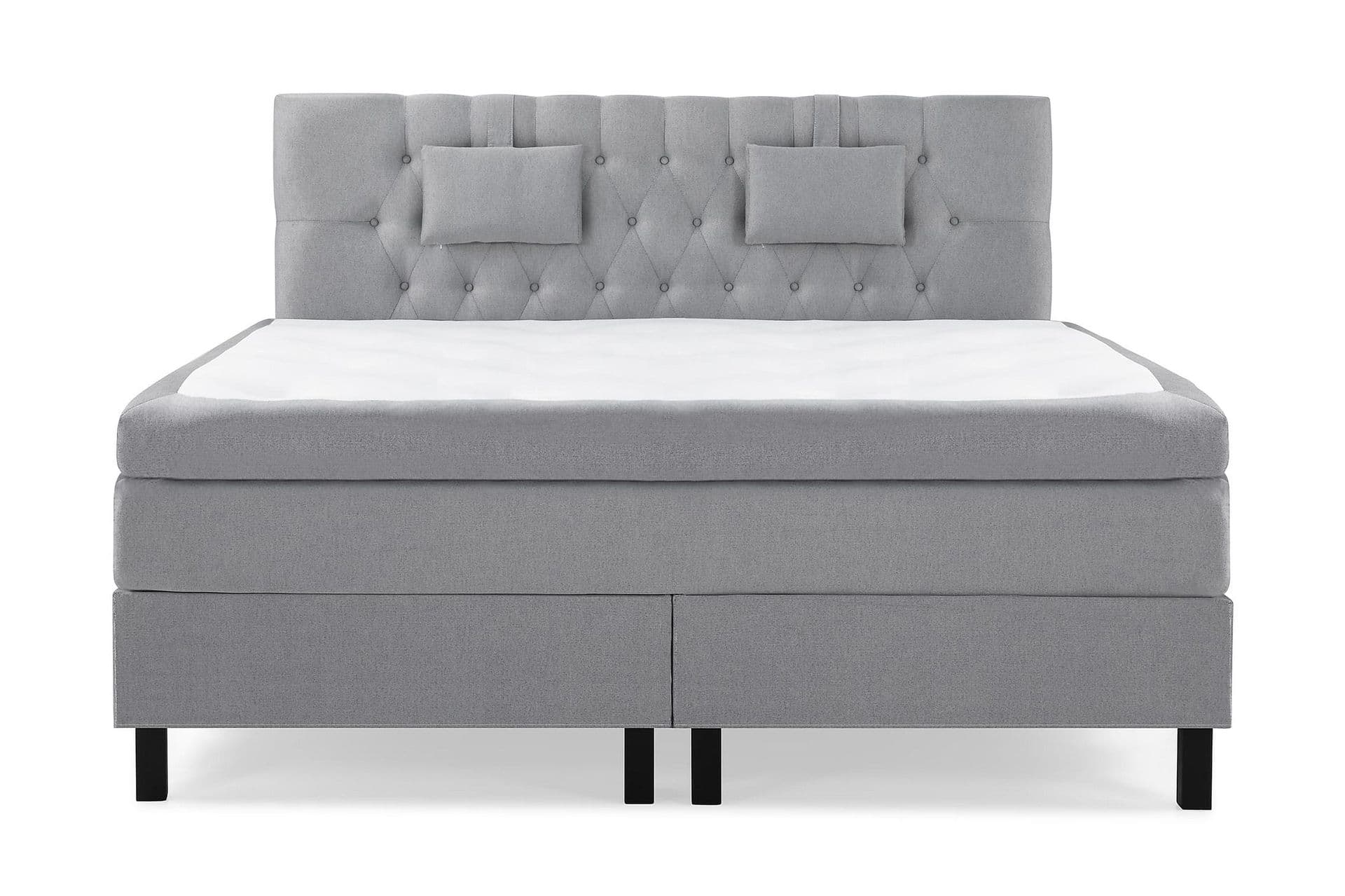 Bedly Sänkypaketti Lucky 180x200 Diamant Sängynpääty Keskiharmaa