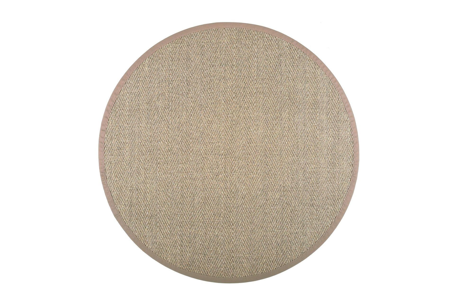 VM Carpet Matto Barrakuda Pyöreä 200 cm Luonnonväri