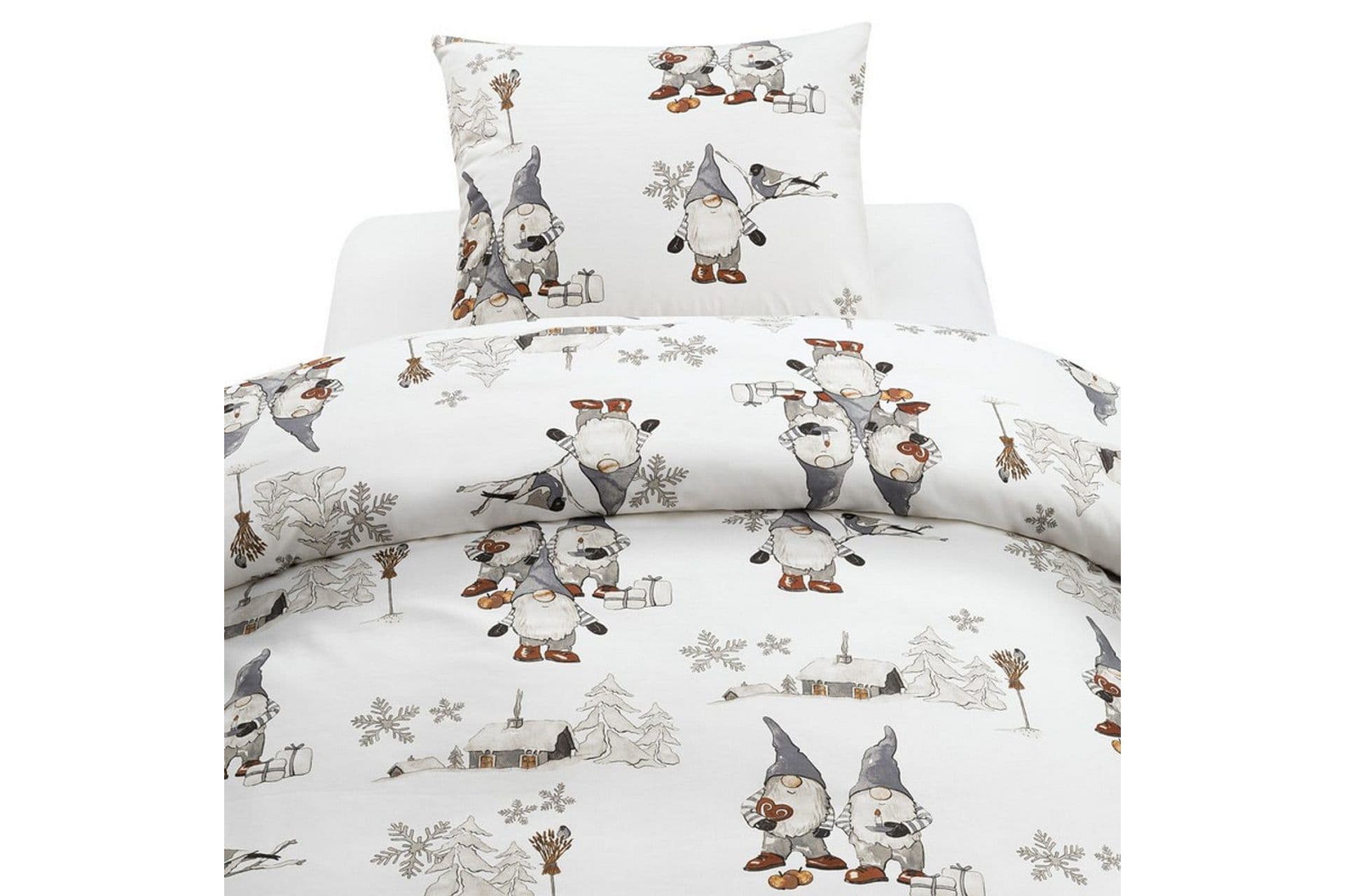 Pussilakanasetti yhden hengen sänkyyn Frosty Christmas