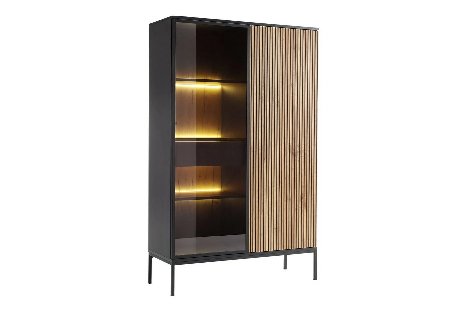 Scandinavian Choice Klinkerville Vitriinisäilytys Lasiovella ja Valaistuksella 39 cm syvyys 10 cm